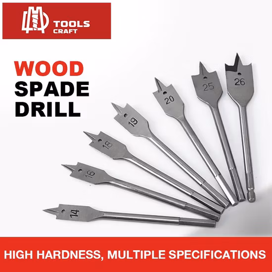 Professional Hex Shank Spade Flat Wood Drill Bit for Wood Cutting Drilling