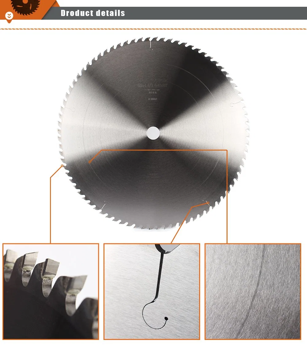 600mm Big Size 24 Inch Wood Aluminium Cutting Tct Circular Saw Blades