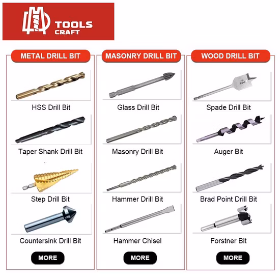 Broca de madeira plana com haste hexagonal profissional para perfuração de corte de madeira