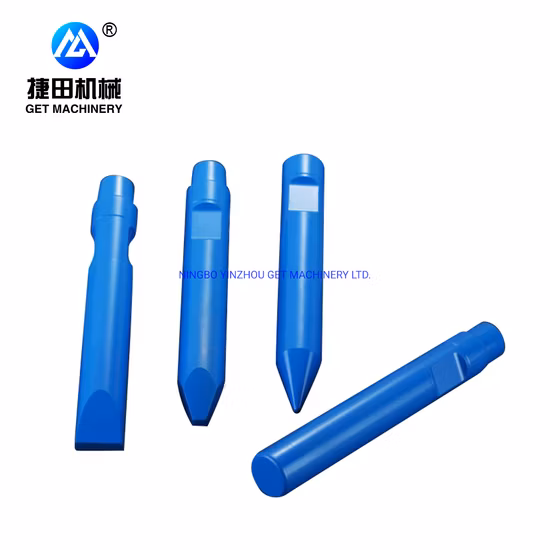 Cinzel de rompedor hidráulico de alta qualidade China fabricante de fábrica OEM para rompedor Sb10 Sb20 Sb30 S35 Sb40 Sb43 Sb50 Sb60 Sb70 Sb81 Sb100 Sb121 Sb131 Sb140 Sb151