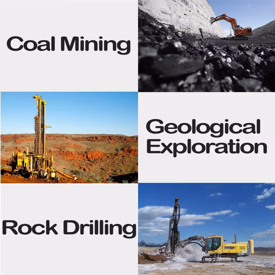 Brocas de rocha PDC 3 asas Step Drag Bit Brocas de diamante para perfuração de rocha e mineração de carvão